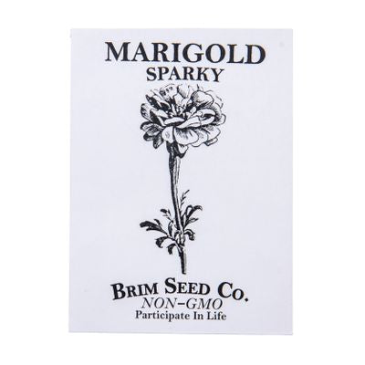 Brim Seed Co. Flower, Sparky Marigold Seed