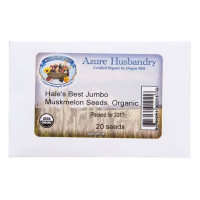 Azure Husbandry Hale’s Best Jumbo Muskmelon Seed, Organic