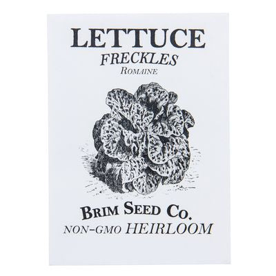 Brim Seed Co. Lettuce, Romaine Freckles Heirloom Seed