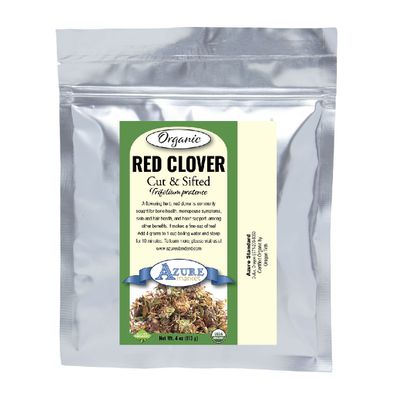 Azure Market Organics Red Clover, Cut & Sifted, Organic