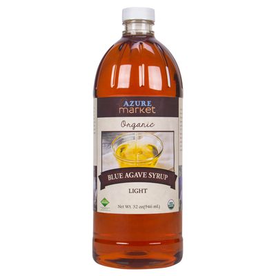 Azure Market Organics Agave Syrup, Blue, Light, Organic