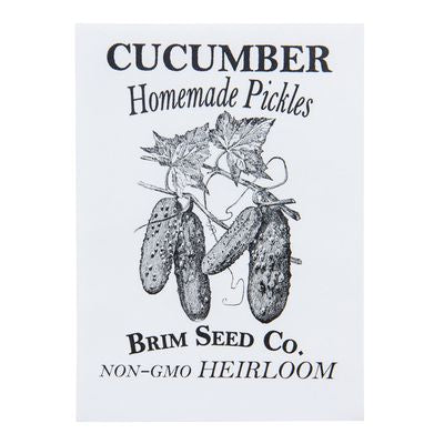 Brim Seed Co. Cucumber, Homemade Pickles Heirloom Seed