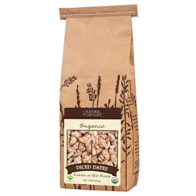 Azure Market Organics Dates, Diced, Coated in Oat Flour, Organic