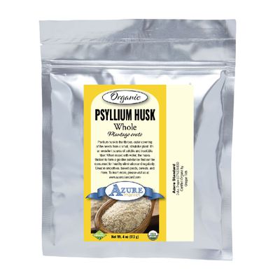 Azure Market Organics Psyllium Husk, Whole, Organic