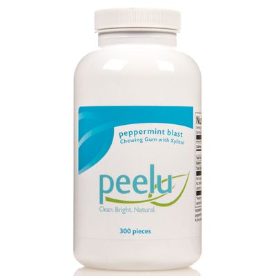 Peelu Xylitol Gum, Peppermint Blast, Family Pack