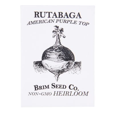 Brim Seed Co. Rutabaga, American Purple Top Heirloom Seed