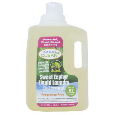 Azure Clean Sweet Zephyr Laundry Liquid, (Hot & Cold), Fragrance Free