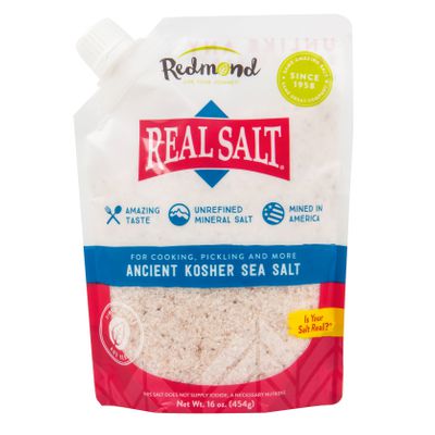 Redmond Sea Salt, Real Salt, Kosher