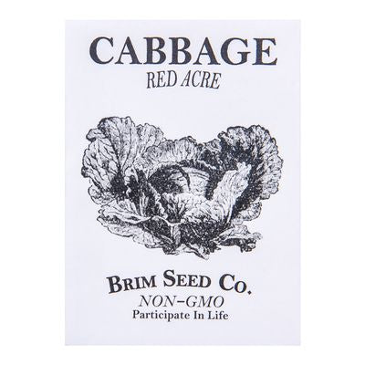 Brim Seed Co. Cabbage, Red Acre Seed