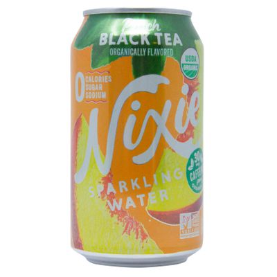 Nixie Sparkling Water, Peach Black Tea, Organic