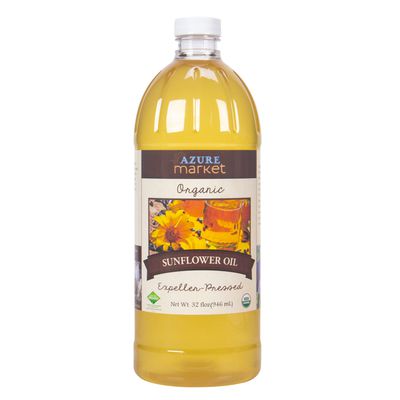 Azure Market Organics Sunflower Oil, Expeller Pressed, Organic