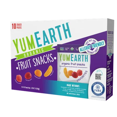 Yum Earth Fruit Snacks, Snack Pack, Organic