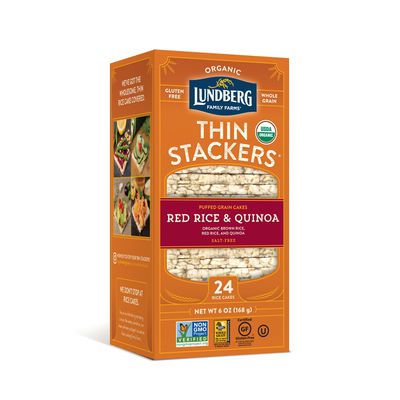 Lundberg Thin Stackers, Red Rice & Quinoa, Organic