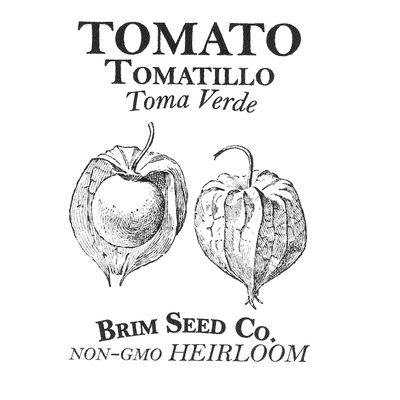 Brim Seed Co. Tomato, Tomatillo Verde, Heirloom Seed