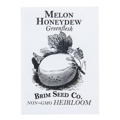 Brim Seed Co. Melon, Greenflesh Honeydew Heirloom Seed