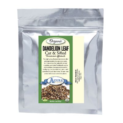 Azure Market Organics Dandelion Leaf, Cut & Sifted, Organic