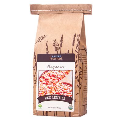 Azure Market Organics Lentils, Red, Organic