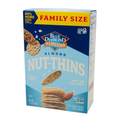 Blue Diamond Almond Nut Thins Cracker, Hint of Sea Salt