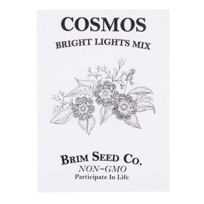 Brim Seed Co. Flower, Cosmos Bright Lights Mix Seed