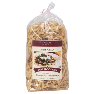 Azure Market Traditional Homemade Egg Noodles, Medium 1/4 inch