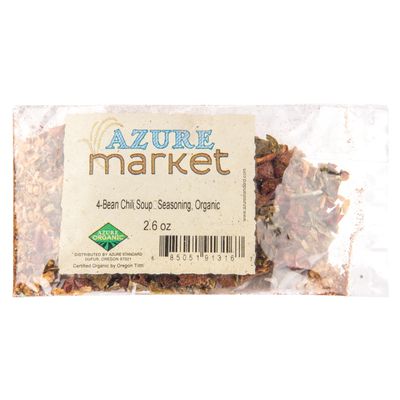 Azure Market Organics Savory 4-Bean Chili Soup Seasoning, Organic