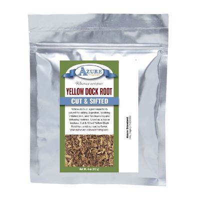 Azure Market Yellow Dock Root, Cut & Sifted