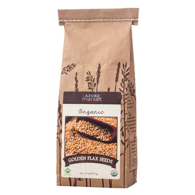 Azure Market Organics Flax Seeds, Golden, Organic