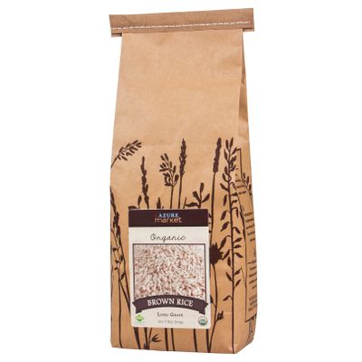 Azure Market Organics Rice, Long Grain, Brown Organic