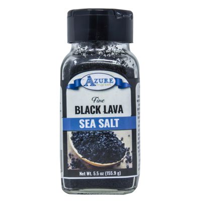 Azure Market Sea Salt, Black Lava, Fine