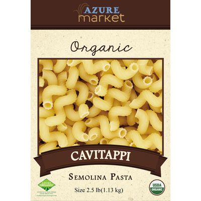 Azure Market Organics Cavatappi, Semolina Pasta, Organic