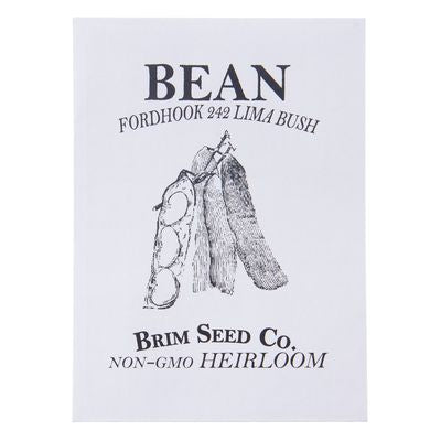 Brim Seed Co. Bean, Fordhook 242, Lima Bush Heirloom Seed