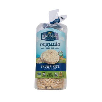 Lundberg Rice Cakes, Brown, Lightly Salted, Organic, Gluten Free