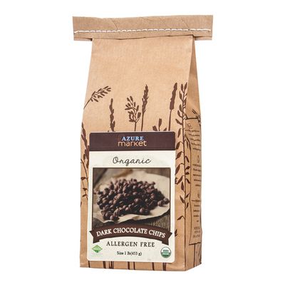 Azure Market Organics Chocolate Chips, Dark, Allergen Free, Organic