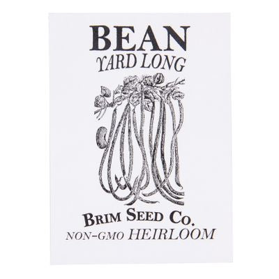 Brim Seed Co. Bean, Yard Long Heirloom Seed