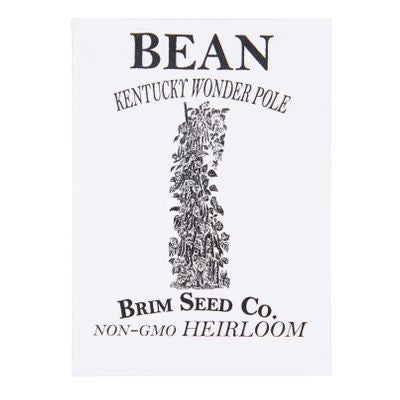 Brim Seed Co. Bean, Kentucky Wonder Pole Seed