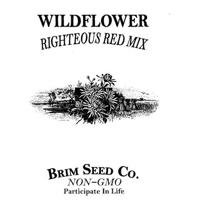 Brim Seed Co. Flower, Wildflower, Righteous Red Mix