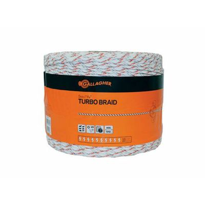 Gallagher Turbo Braid White, 1312'