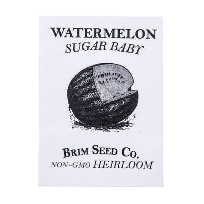 Brim Seed Co. Watermelon, Sugar Baby Heirloom Seed