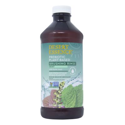 Desert Essence Brushing Rinse, Prebiotic Plant Based, Mint