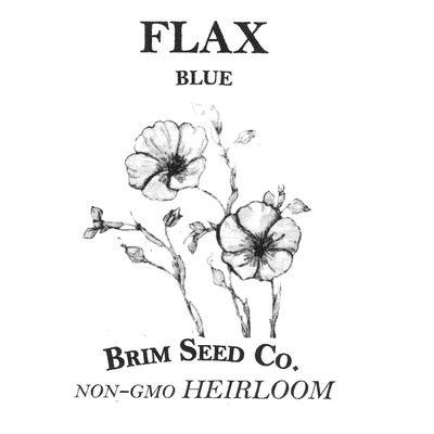 Brim Seed Co. Flower, Flax, Blue, Heirloom Seed