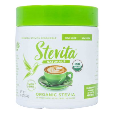 Stevita Stevia Powder, Jar, Organic