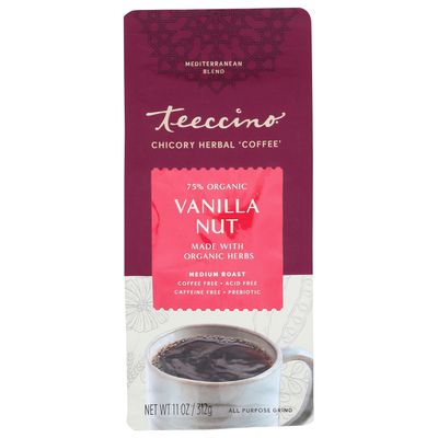 Teeccino Vanilla Nut, Chicory, Herbal Coffee