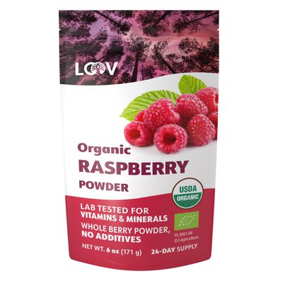 LOOV Raspberry Powder, Freeze-Dried, Organic