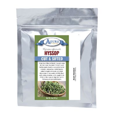 Azure Market Hyssop, Cut & Sifted