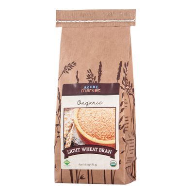 Azure Market Organics Wheat Bran, Light, Organic