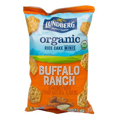 Lundberg Mini Rice Cakes, Buffalo Ranch, Organic