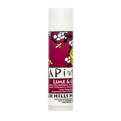 Black Hills Honey Farm Lip Balm, Api Stick, Lime & Geranium