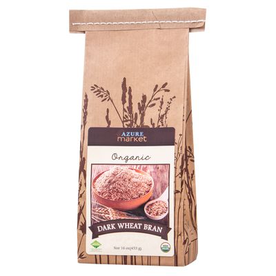 Azure Market Organics Wheat Bran, Dark, Organic