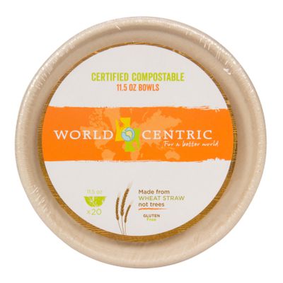 World Centric Bowl, Compostable, 11.5 oz