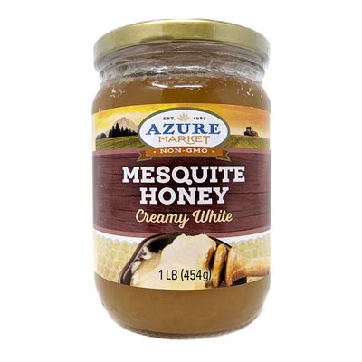 Azure Market Honey, Creamy White, Mesquite